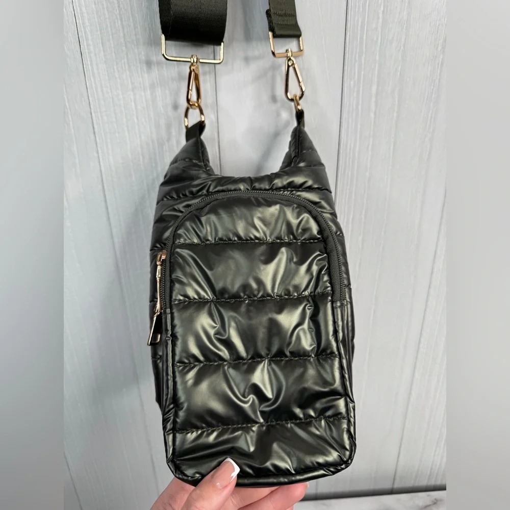 WanderFull HydroBag Quilted Puffer Crossbody Bag - Green - Picture 11 of 11